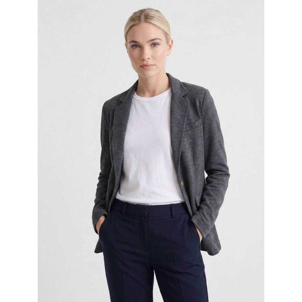 NEW GREY STATE city blazer in blackwash
